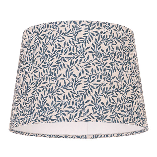20cm Pendant Medium French Drum Shade in Indigo Spring Leaf
