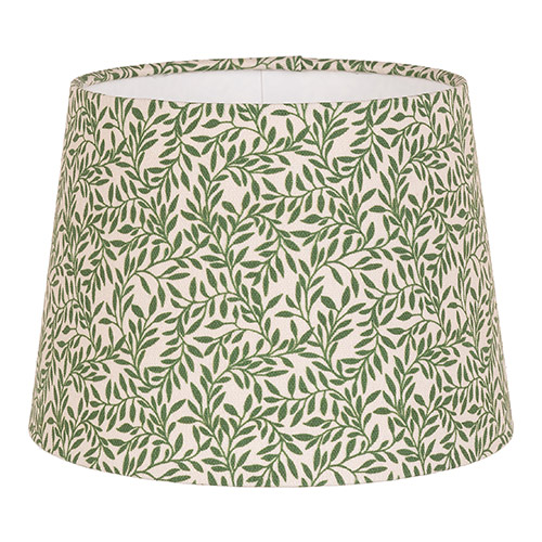 20cm Medium French Drum Shade in Rich Green Spring Leaf