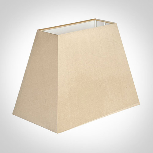 36cm Sloped Rectangular Shade in Buttermilk Silk