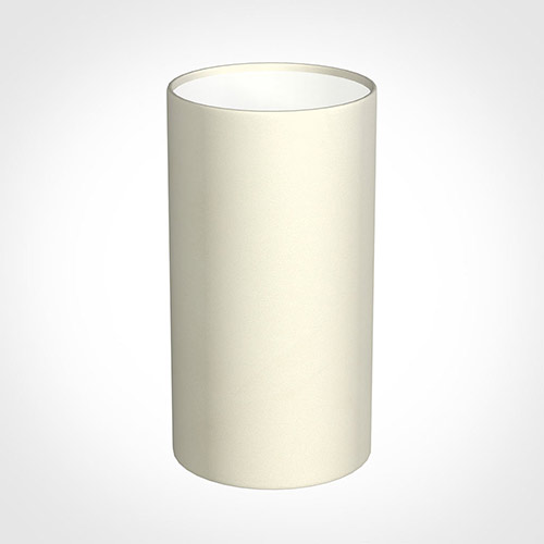 13cm Narrow Cylinder Shade in Cream Satin