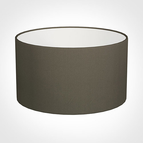 30cm Wide Cylinder Shade in Bark Satin