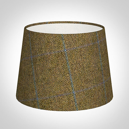 20cm Medium French Drum in Angus Check Lovat Wool
