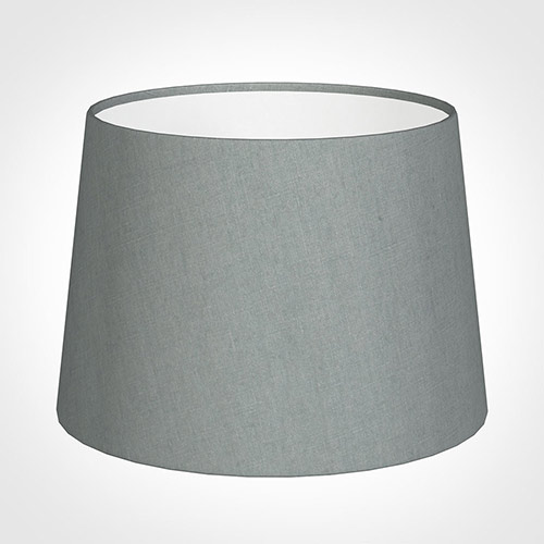 30cm Medium French Drum Shade in Blue Waterford Linen