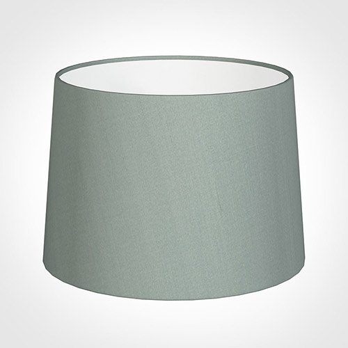 40cm Medium French Drum Shade in Aquamarine Faux Silk