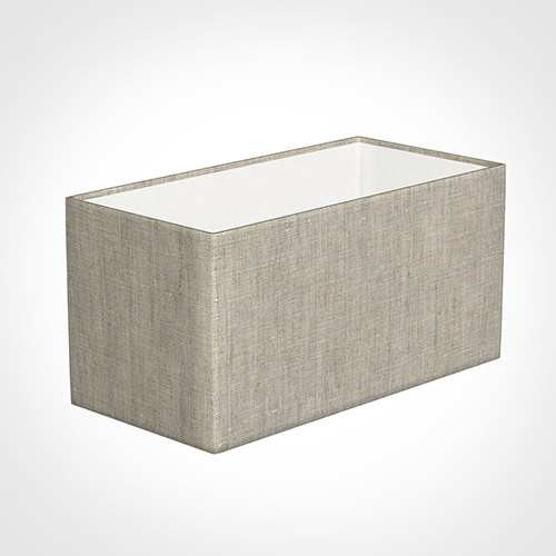 30cm Straight Rectangle Shade in Natural Isabelle