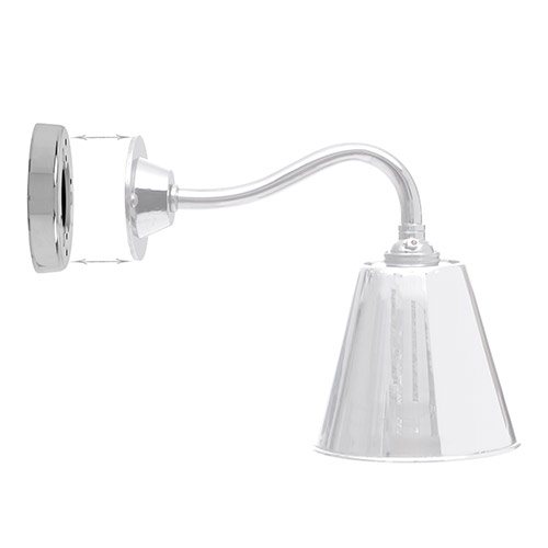 Club/Holt/Fisher Lighting Pattress in Nickel