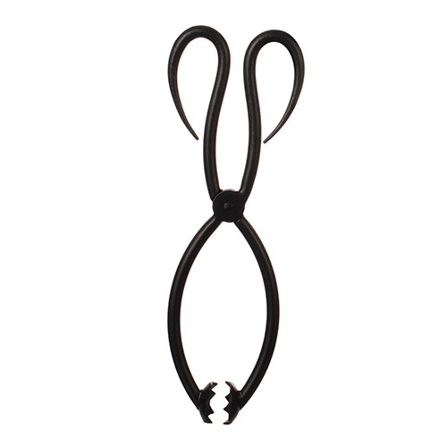 Elmsett/Portland Fire Tongs in Matt Black