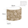 32cm Carlyle Half Shade in Gold Cavendish