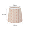 French Drum Candle Shade in Coral Cottage Stripe