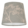 13cm Pendant French Drum Shade in Duck Egg Cow Parsley
