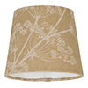 13cm Pendant French Drum Shade in Gold Cow Parsley 