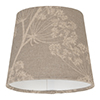 13cm Pendant French Drum Shade in Soft Grey Cow Parsley
