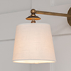 13cm Pendant French Drum Shade in Cream Killowen Linen