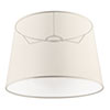 30cm Pendant Medium French Drum Shade in ParchmentCream Trim