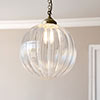Greenwich Pendant Light in Burnished Brass