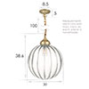 Greenwich Pendant Light in Burnished Brass
