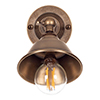 Salthouse Wall Light in Antiqued Brass