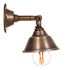 Salthouse Wall Light in Antiqued Brass