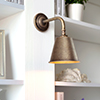 Dulwich Wall Light in Antiqued Brass