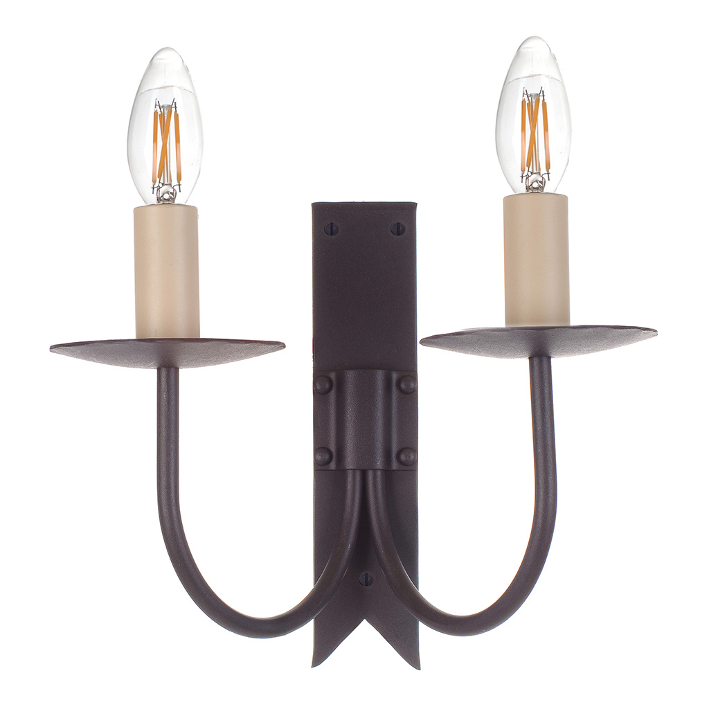 Product List Jim Lawrence Double Cottage Wall Light in Beeswax