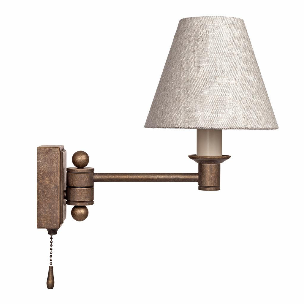 Product List - Jim Lawrence - Hanson Library Wall Light with Pull