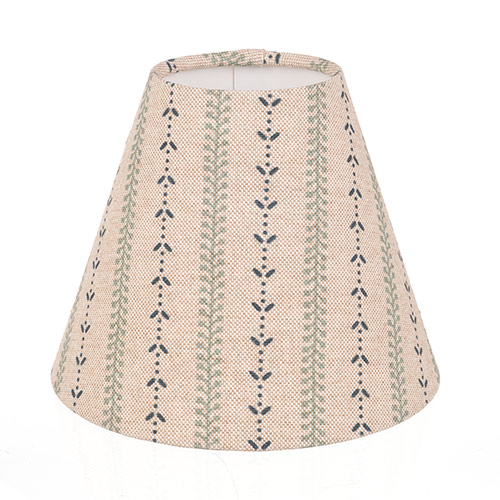 Empire Candle Clip Shade in Indigo Cottage Stripe