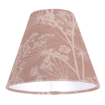 15cm Pendant Empire Shade in Plaster Pink Cow Parsley