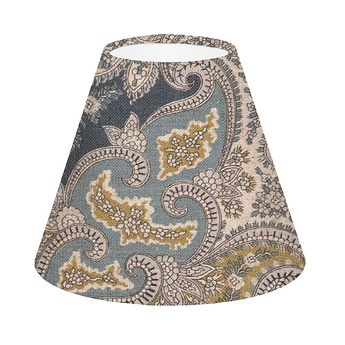 15cm Empire Shade in Duck Egg and Indigo Norwood