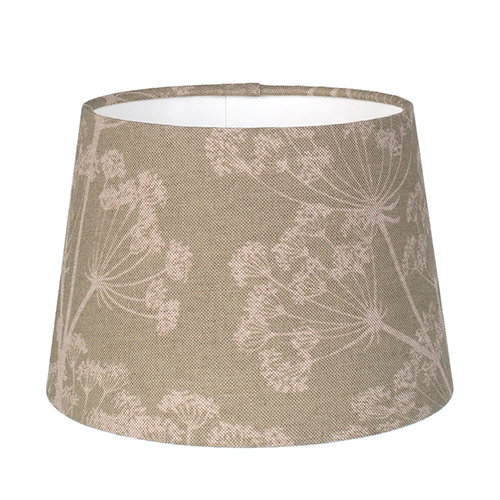 20cm Medium French Drum Shade in Soft Green Cow Parsley