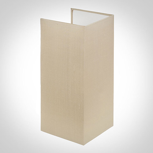 13cm Rectangular Lamarsh Shade, Royal Oyster Silk