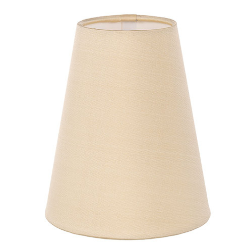 French Cone Candle Clip Shade Buttermilk Silk