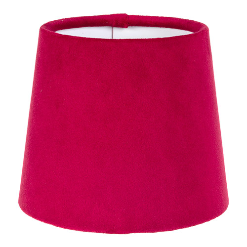 French Drum Candle Shade in Raspberry Hunstanton Velvet