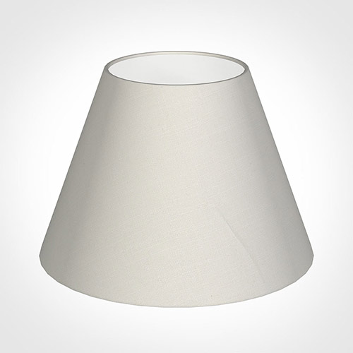 25cm Empire Shade in Off White Waterford Linen