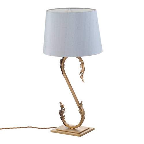 Acanthus Table Lamp in Old Gold