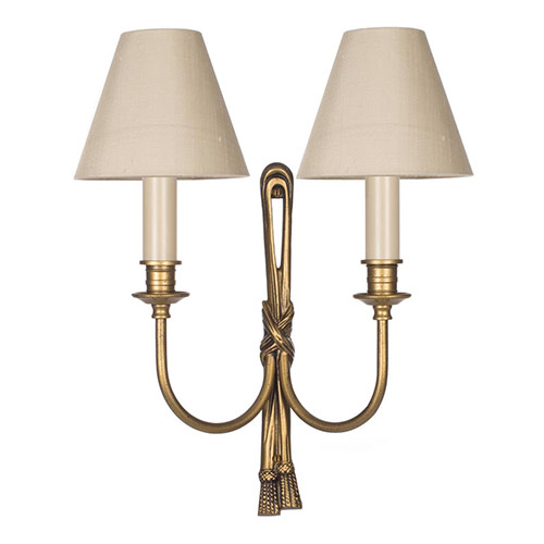 Ribbon Wall Light in Old Gold