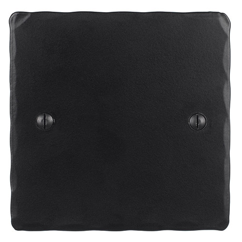 Single Blank Hammered Plate in Matt Black