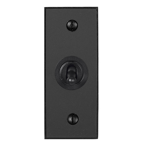 1 Gang Black Dolly Architrave Switch Beeswax Bevelled Plate