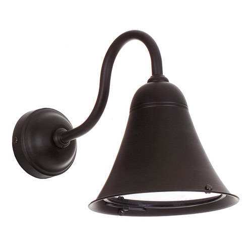 Boathouse Outdoor Wall Light in Matt Black