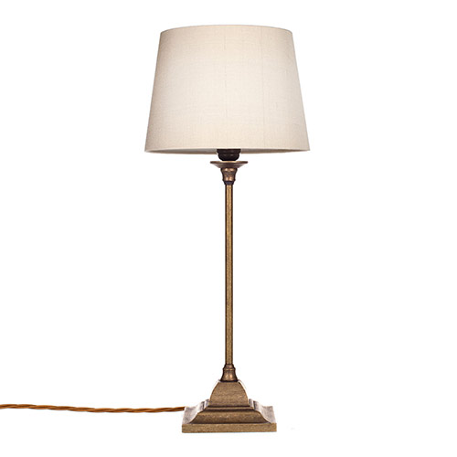 Mansfield Table Lamp in Antiqued Brass