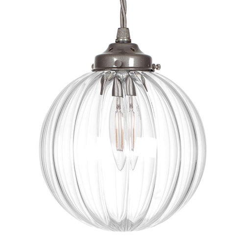 Putney Glass Pendant Light in Polished
