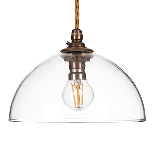 Emelia Pendant Light in Antiqued Brass
