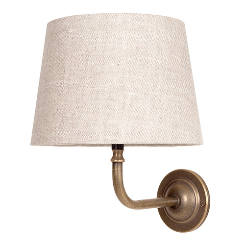 Brooke Wall Light in Antiqued Brass