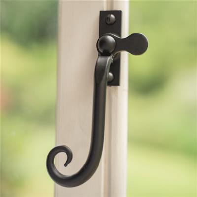 Monkey Tail Window Latch (Right) in Matt Black