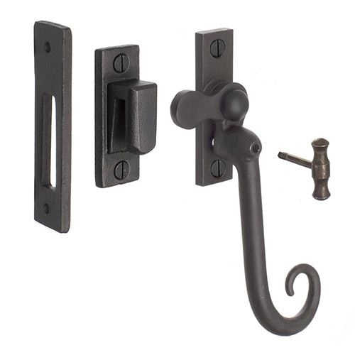 Monkey Tail Lockable Latch (Left) in Beeswax