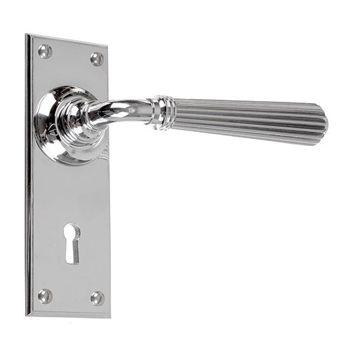 Bromley Handle, Ripley Keyhole Plate, Nickel