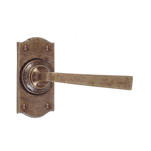 Manson Handle, Nowton Short Plate, Antiqued Brass