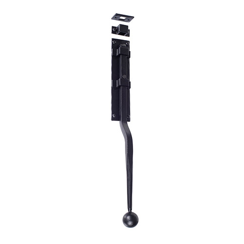 Vertical Door Bolt in Matt Black