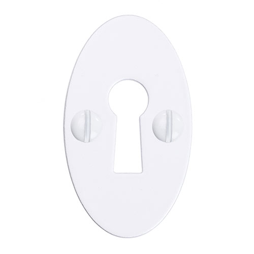 Whatfield Escutcheon Plate in Matt White