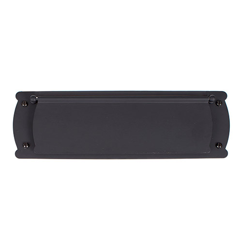 Small Internal Letter Plate in Matt Black