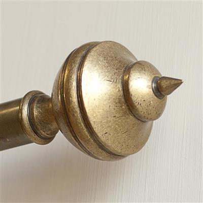 25mm Brass Empire Finial in Antiqued Brass